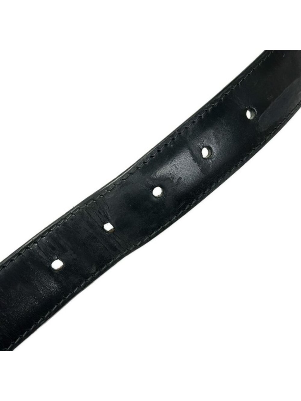 ★SOLD★ Louis Vuitton Belt Ceinture Mirage 30 Black Silver Leather - Picture 8 of 8